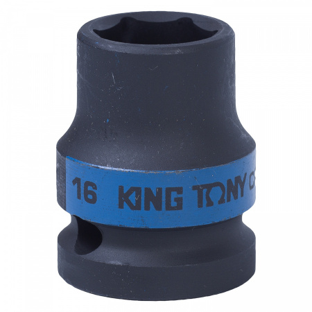 KING TONY Головка торцевая ударная шестигранная 1/2", 16 мм