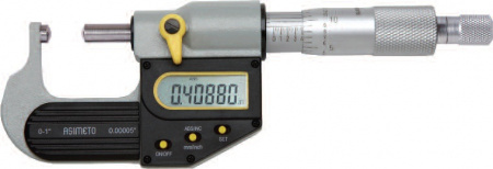 ASIMETO Микрометр трубный цифровой IP65 0,001 мм, 0-25 мм, тип J