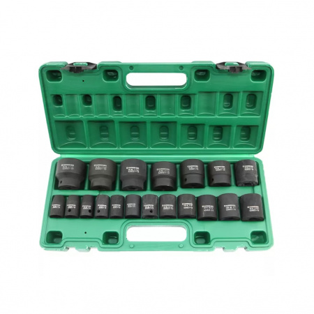 GARWIN PRO Набор ударных головок дюймовых 1/2", 38 мм, 3/8" - 1-1/2", 19 предметов