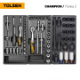 TOLSEN Набор инструментов "CHAMPION" для тележки, 18 ложементов, 239 предметов