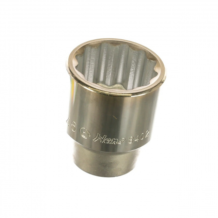 Hans Головка торцевая короткая 12гр. 1" 46 мм, длина 76 мм