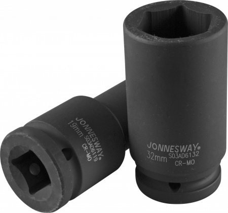 JONNESWAY Головка торцевая ударная глубокая 3/4"DR, 19 мм
