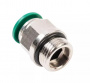 GARWIN Фитинг цанговый М3/8" 10 мм, с уплотнением, пластм. корпус