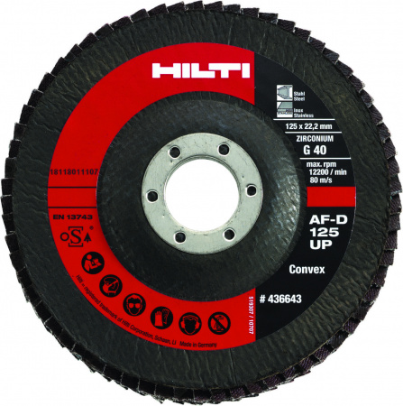 HILTI Диск лепестковый AF-D 125х22мм G40 UP 