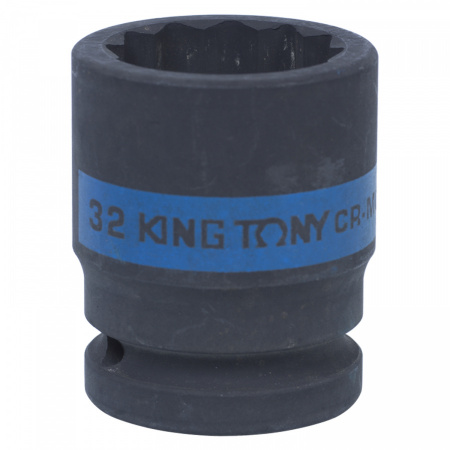KING TONY Головка торцевая ударная двенадцатигранная 3/4", 32 мм