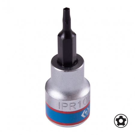 KING TONY Насадка (бита) торцевая 3/8", TORX PLUS (5-лучевой П-образной формы), IPR10, L = 50 мм 