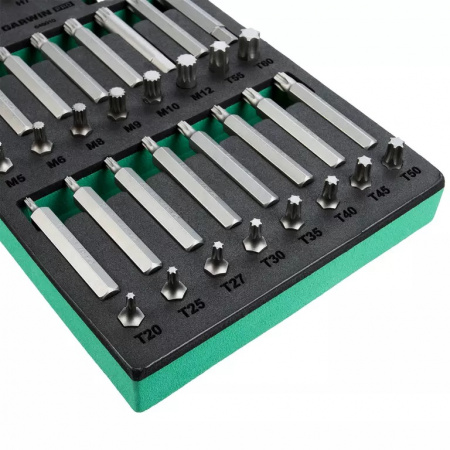 GARWIN PRO Набор бит 10 мм, Torx, Spline, Hex, 48 пр. в ложементе EVA