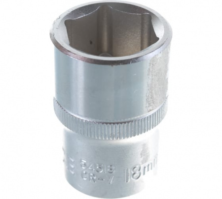 FORCE Головка торцевая 1/2" 6-гранная 18 мм L=38 мм