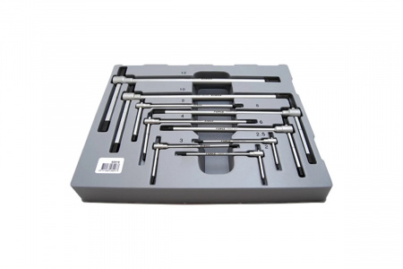 FORCE Набор ключей шестигранных 2-12 мм T-образных регулируемых 9 пр. в ложементе