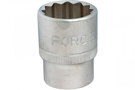 FORCE Головка торцевая 1/2", 12-гранная, 25 мм, длина 43 мм