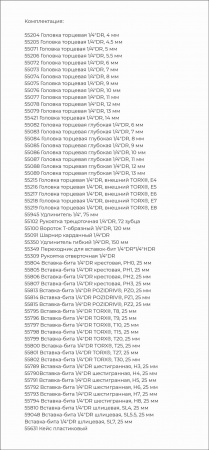 OMBRA Набор инструмента универсальный 1/4"DR, 57 предметов