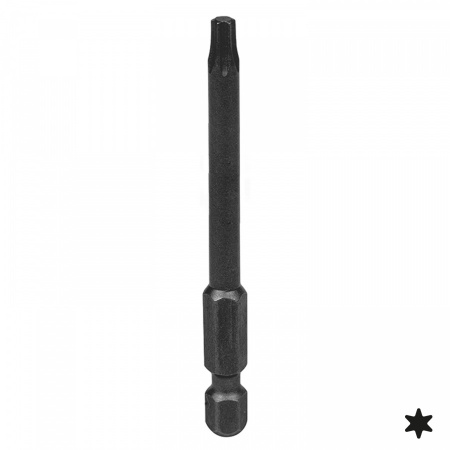 KING TONY Вставка (бита) торцевая 1/4", Torx, Т9, L = 70 мм, для шуруповерта 