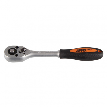 AFFIX Трещотка 1/4", 45 зубцов, флажковая с кнопкой