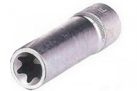 FORCE Головка торцевая Е12 TORX 1/2 глубокая L=77 мм