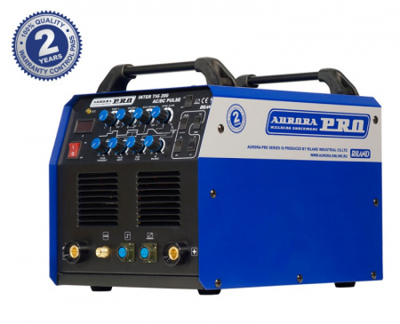 AuroraPRO Сварочный аппарат аргонодуговой сварки INTER TIG 200 AC/DC PULSE (TIG+MMA) Mosfet