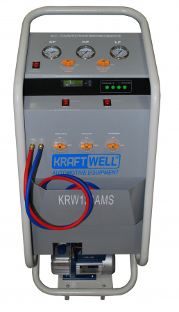 KraftWell KRW134AMS Станция ручная для заправки автомобильных кондиционеров