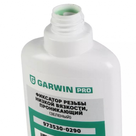 GARWIN PRO Фиксатор резьбы низкой вязкости, проникающий (зеленый), 50 мл