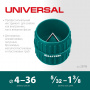 KRAFTOOL Universal Зенковка - фаскосниматель 4-36 мм, для зачистки и снятия внутренней и внешней фасок