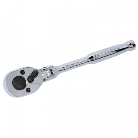 KING TONY Трещотка 1/4", 150 мм, 24 зубца, флажковая, шарнирная 2789-06P