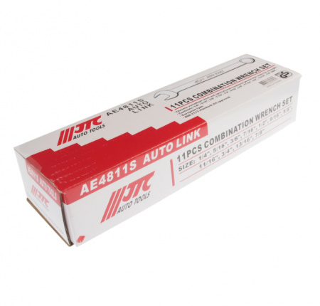 JTC Набор ключей комбинированных 1/4"-7/8" 11 предметов в планшете