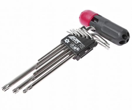 JTC Набор ключей TORX T10Н-Т50H Г-образных 9 предметов 