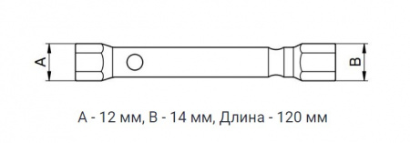 Дело Техники Ключ трубчатый штампованный 8х10мм