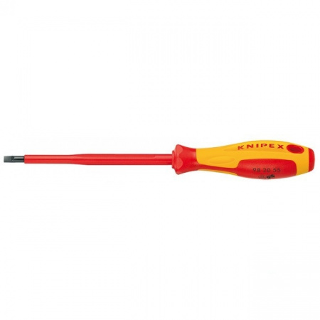 Knipex Отвёртка VDE шлицевая плоская SL 2.5x0.4x75 мм, длина 177 мм, диэлектрическая
