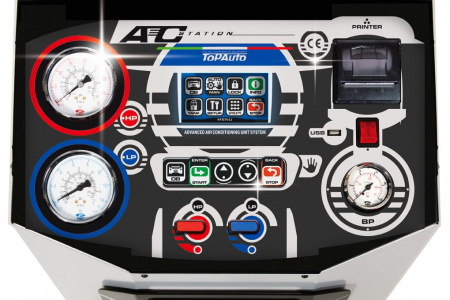TopAuto RR800Touch_demo Станция автоматическая для заправки автомобильных кондиционеров