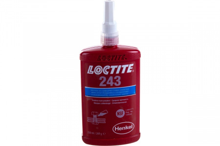 LOCTITE 243 250ML Резьбовой фиксатор средней прочности (синий)