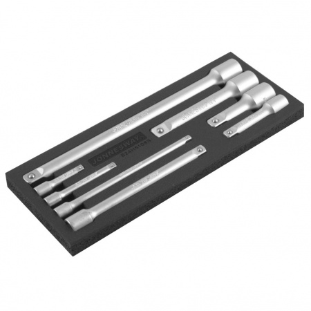 JONNESWAY  Набор удлинителей 1/4", 3/8", 1/2"DR, 50-250 мм, 8 предметов