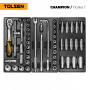 TOLSEN Набор инструментов "CHAMPION" для тележки, 18 ложементов, 239 предметов