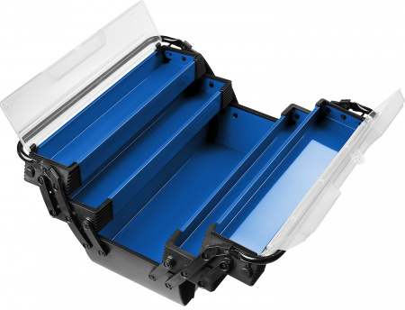 ЗУБР Профессионал ДОКА-18 металлический ящик для инструментов 454 х 210 х 230 мм, (18″)