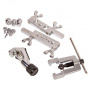 МАСТАК Приспособление для развальцовки и резки тормозных трубок, 1/4"-3/4", кейс, 10 предметов