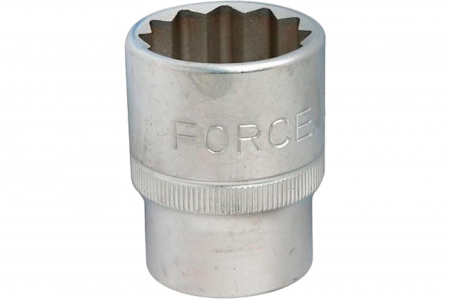 FORCE Головка торцевая 1/2" 12-гранная 24 мм L=40 мм