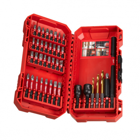 MILWAUKEE Набор бит SHOCKWAVE™ Impact Duty™ GEN III HEX, PH, PZ, SL, TORX, 40 предметов, кейс