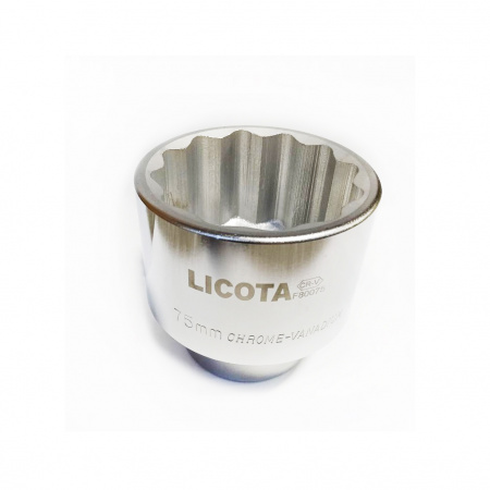 Licota Головка торцевая 12 граней, 1", 75 мм, длина 97 мм