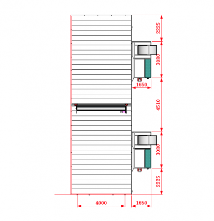 KraftWell KRW1555-MD Покрасочная камера 15 х 5 х 5 м., 84 000 м3/ч