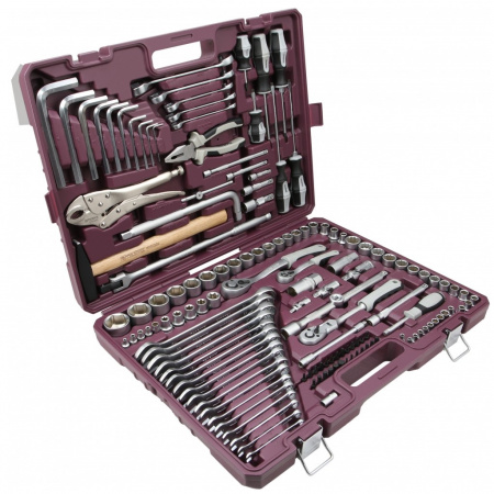 Thorvik Набор инструмента универсальный 1/4", 3/8" и 1/2"DR, 142 пр.