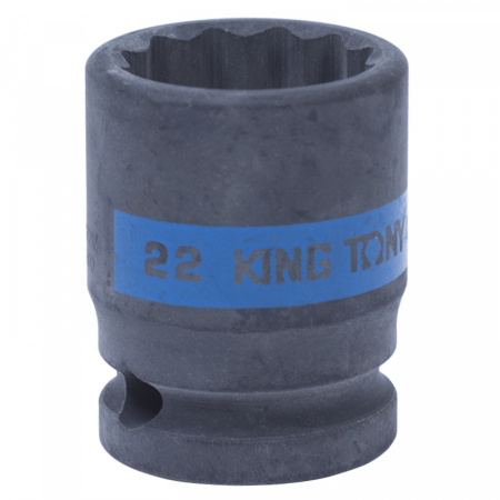 KING TONY Головка торцевая ударная двенадцатигранная 1/2", 22 мм