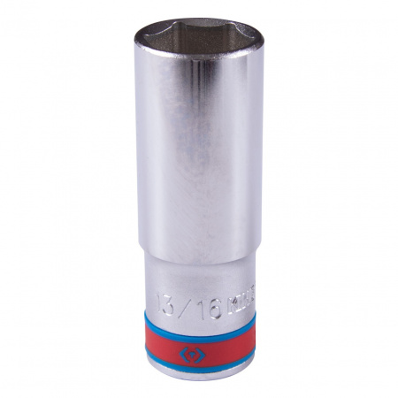 KING TONY Головка торцевая глубокая шестигранная 1/2", 13/16", дюймовая
