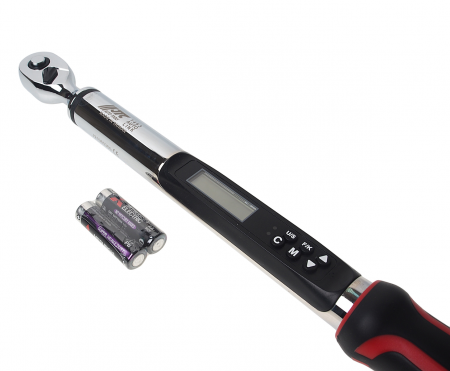 JTC Ключ динамометрический 3/8" 7-135 НМ, 435 мм, с цифровой индикацией