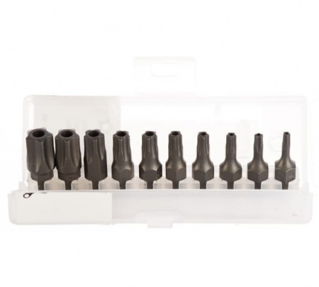 JTC Набор бит 1/4" TORX ТS08-TS50 в боксе 10 предметов 