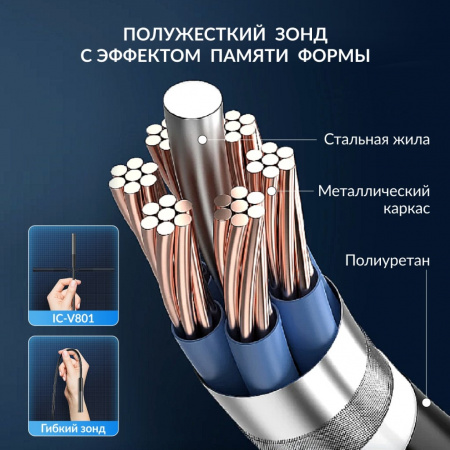 ICartool Видеоэндоскоп USB, 2Мп, 1920x1080, 1м, 7.9 мм зонд