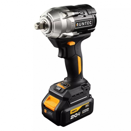 RUNTEC PRO Гайковерт ударный аккумуляторный 1/2", 20В, 2*4Ач, 750Нм