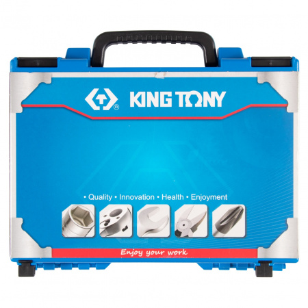 KING TONY Набор ударных торцевых головок 1/2", двенадцатигранные, 8-36 мм, 27 предметов