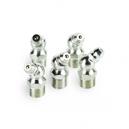 RUNTEC Пресс-масленка (тавотница) 1/8", 45°, комплект 5 штук