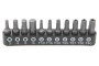Licota Набор бит 1/4", L-25 мм. на пластиковом держателе, TORX с отверстием, HEX (шестигранные)