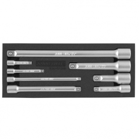 JONNESWAY  Набор удлинителей 1/4", 3/8", 1/2"DR, 50-250 мм, 8 предметов