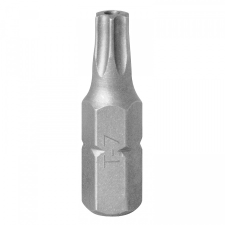 KING TONY Вставка (бита) торцевая 1/4", TORX, T7, L = 25 мм, с отверстием 102507U