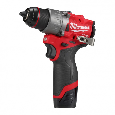 MILWAUKEE M12 FDD2-202X Дрель-шуруповерт аккумуляторная 13 мм, 37 Нм, 1550 об/мин, 2х2 Ач